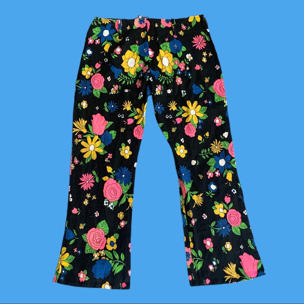 1960s Vintage Floral Capris/Pants 🌸